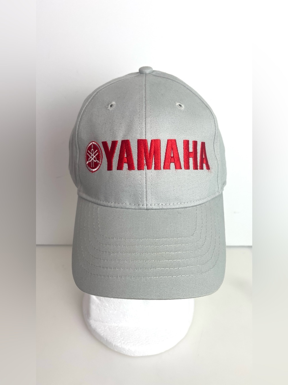 YAMAHA CAP BASEBALL HAT MOTORCYCLE BIKE Snapback Embroidered Logo Red Gray OS